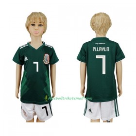Fußballtrikots Mexiko M.Layun 7 Kinder WM 2018 Heimtrikotsatz kaufen